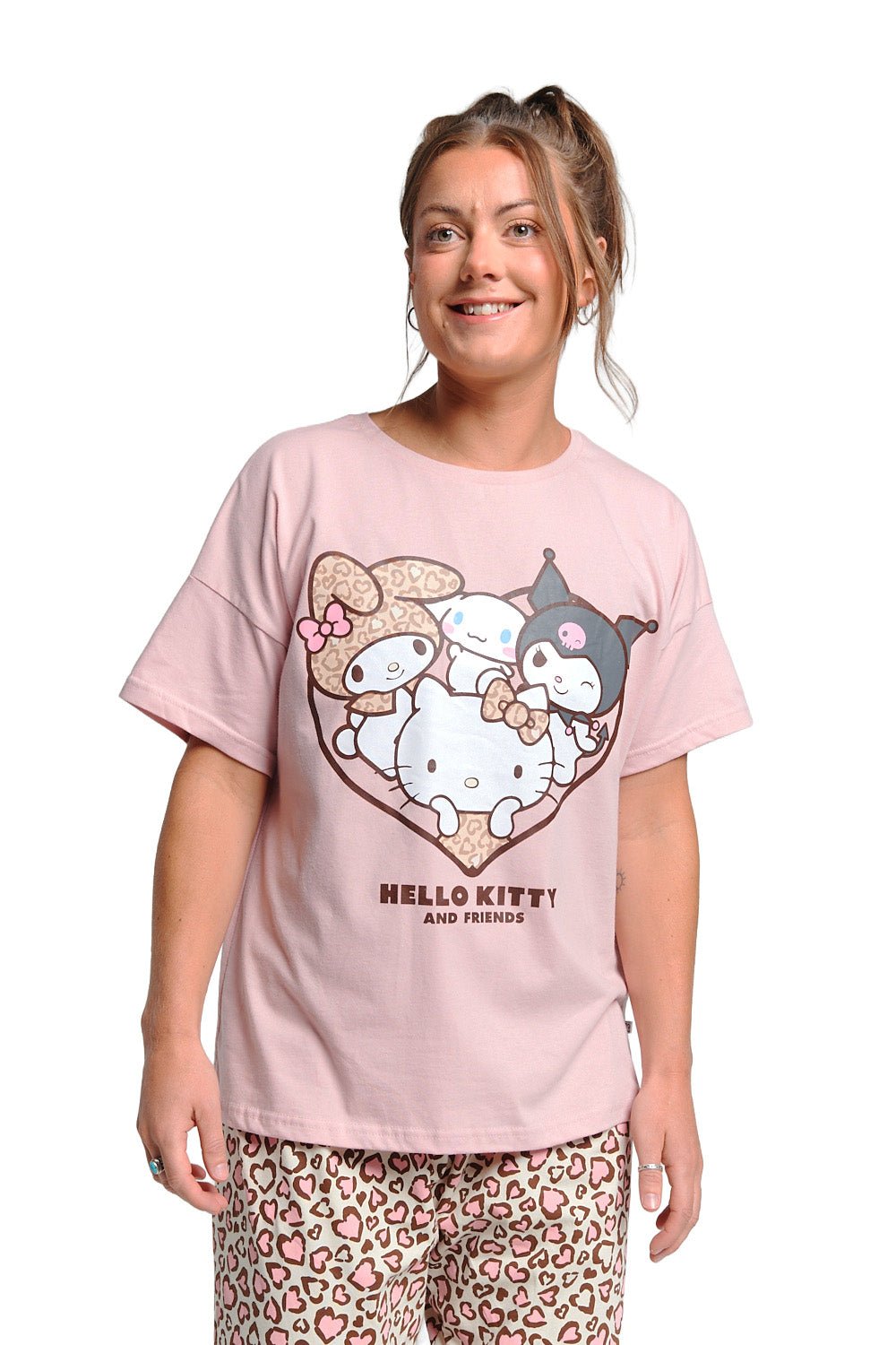 Ladies Hello Kitty Pyjama Set - Brand Threads