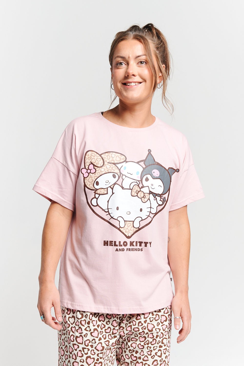 Ladies Hello Kitty Pyjama Set - Brand Threads