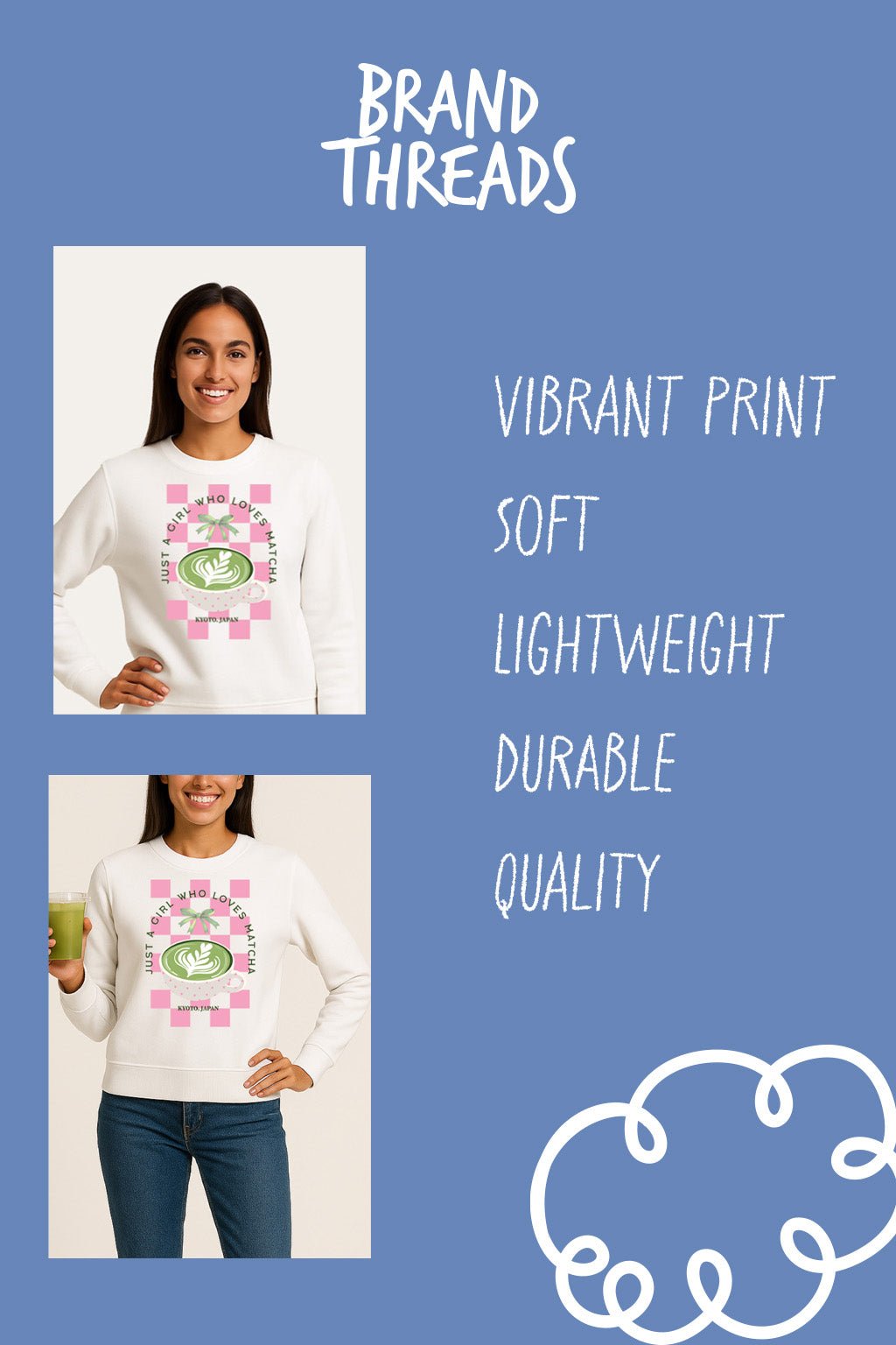 Ladies Matcha Latte Sweatshirt - Brand Threads