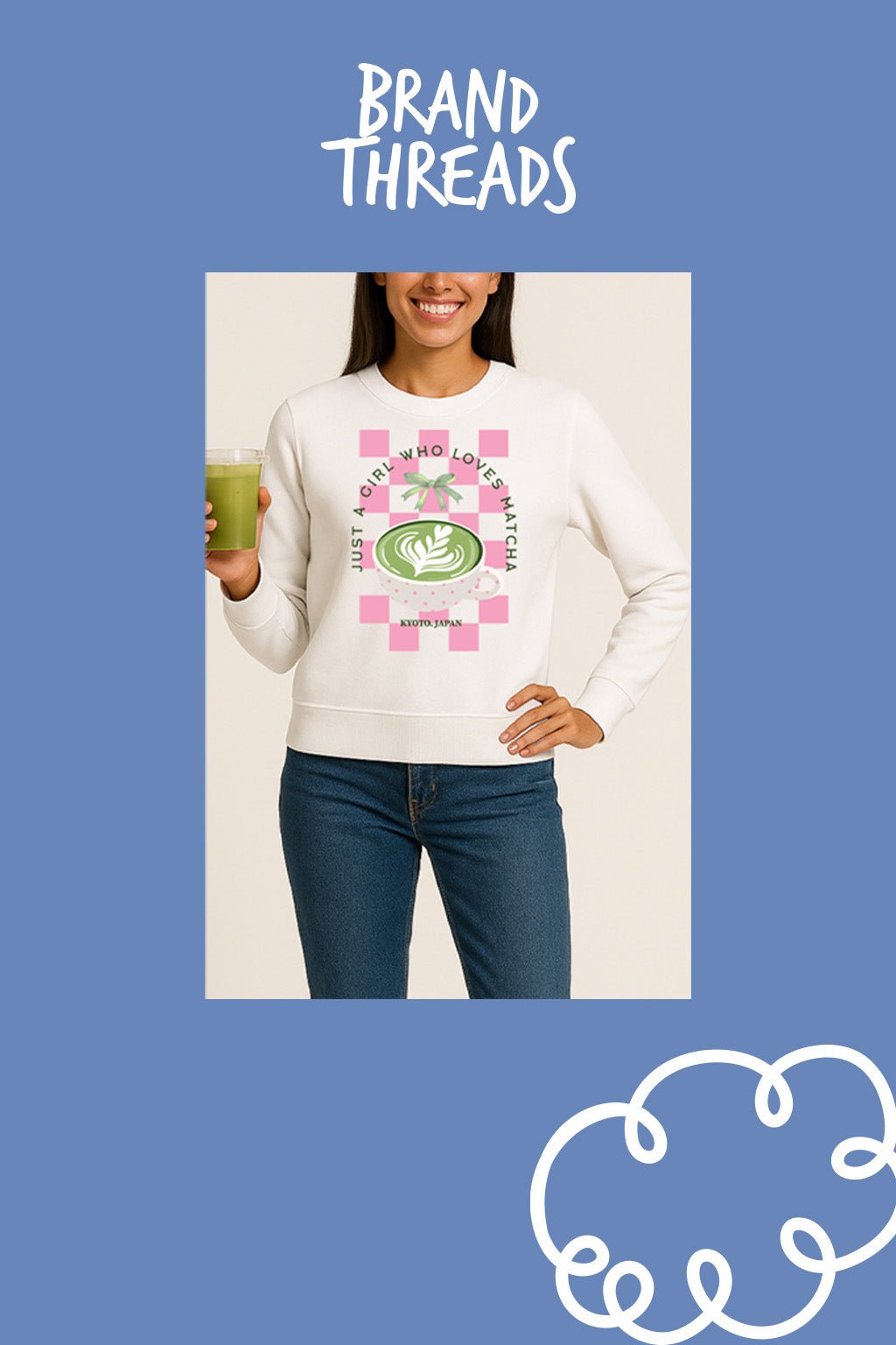 Ladies Matcha Latte Sweatshirt - Brand Threads