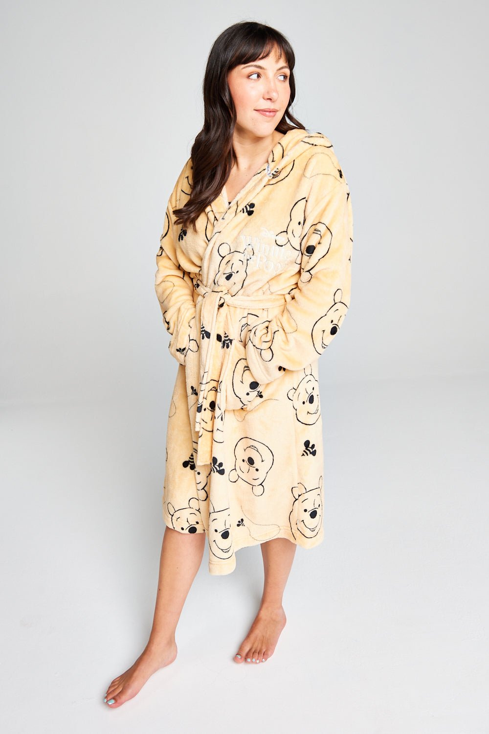 Ladies Winnie The Pooh Dressing Gown - Brand Threads