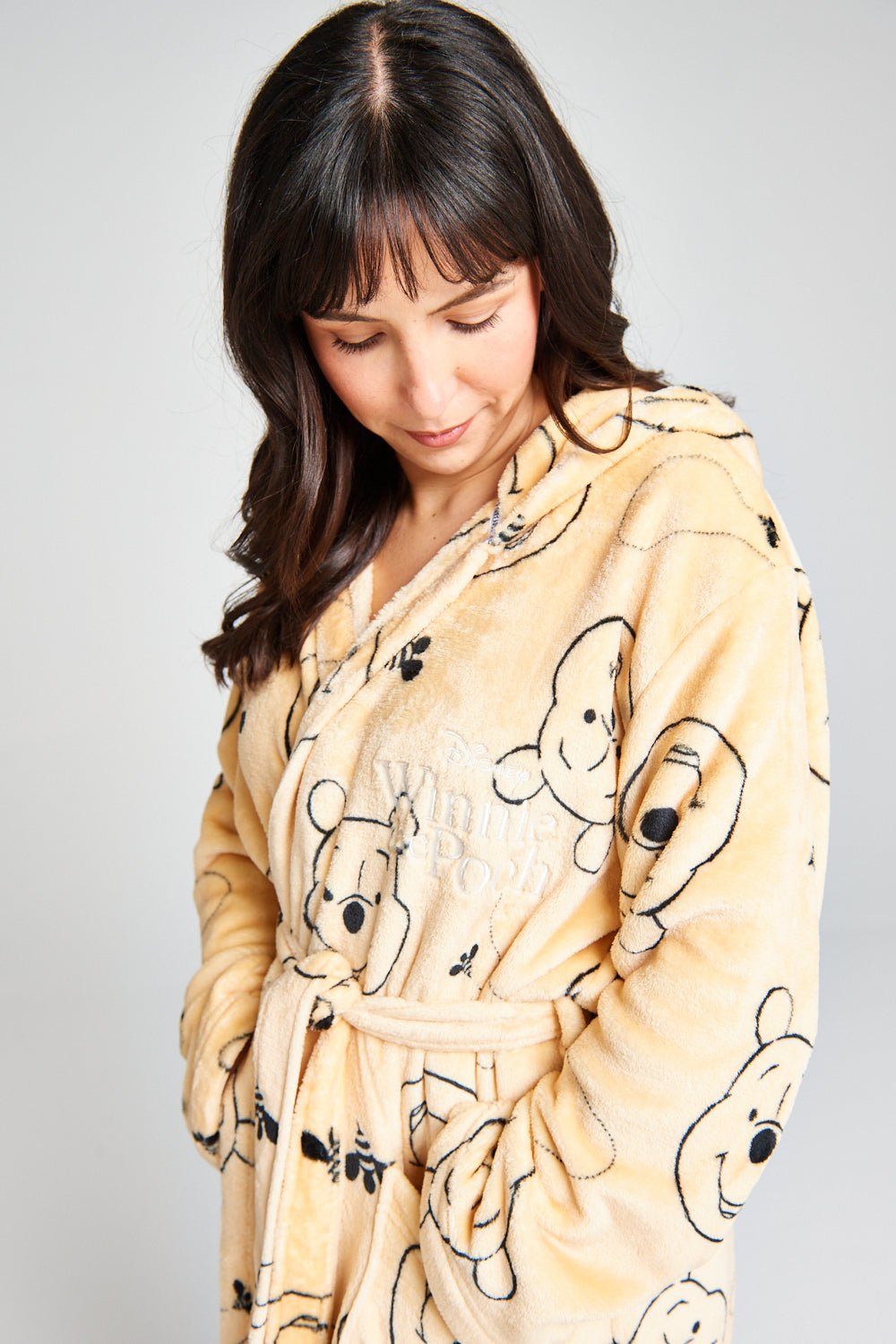 Ladies Winnie The Pooh Dressing Gown - Brand Threads
