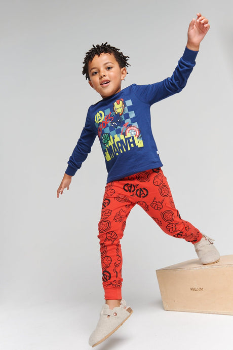 Marvel Boys Pyjamas – Long Sleeve & Cuffed Leg - Brand Threads