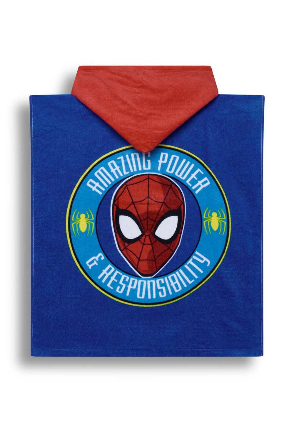 Marvel Spider - Man Boys Hooded Poncho - Brand Threads