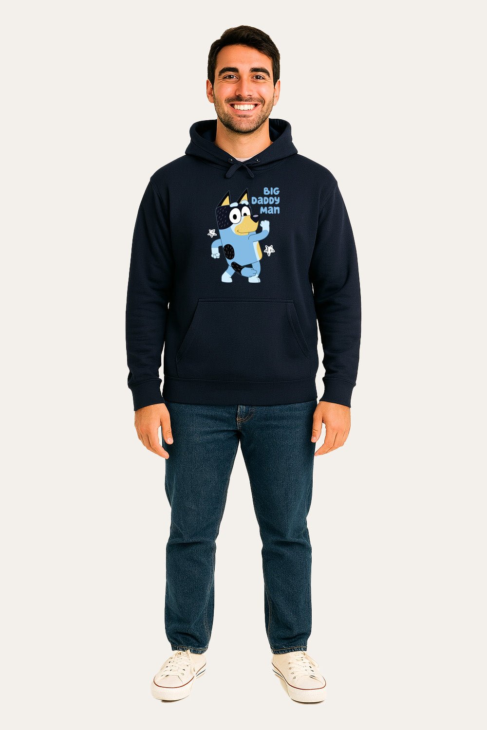 Men's Bluey Big Daddy Man Hoodie - Brand Threads