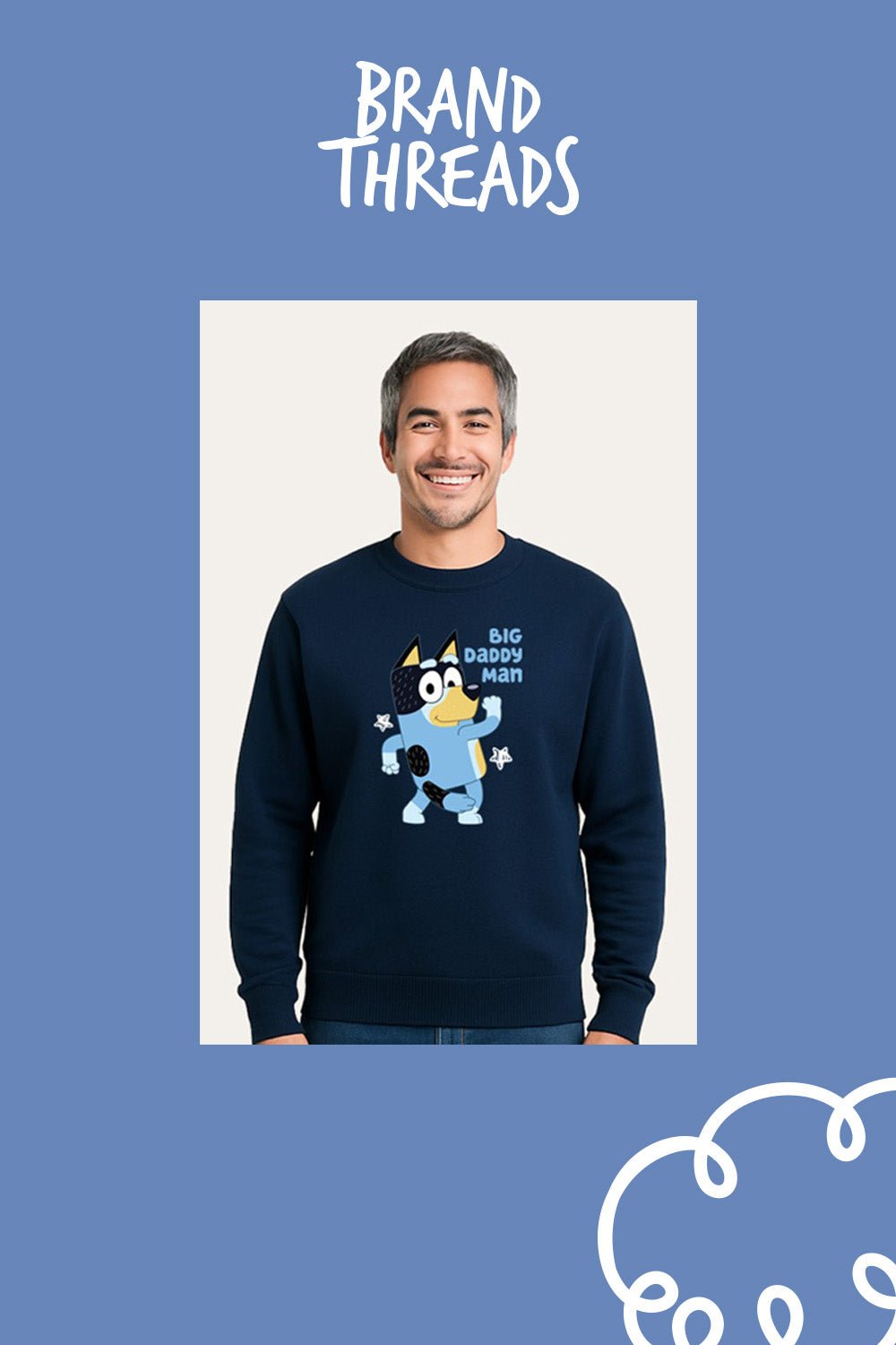 Men's Bluey Big Daddy Man Sweatshirt - Brand Threads