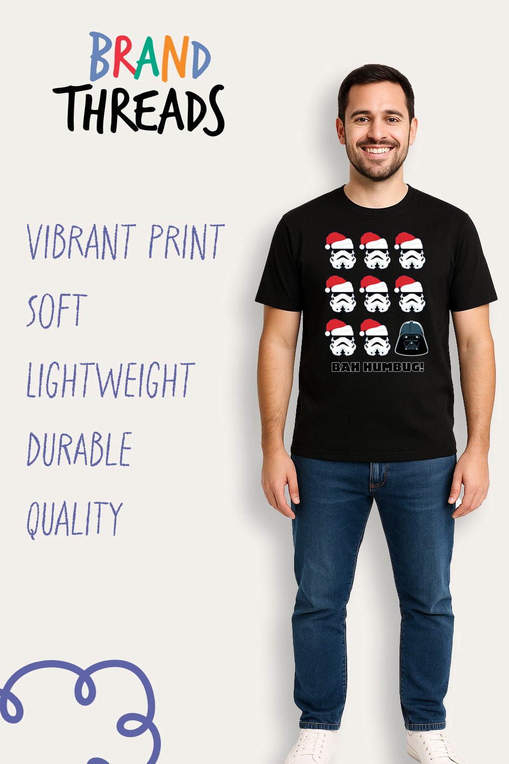 Men's Star Wars Christmas T shirt - Brand Threads