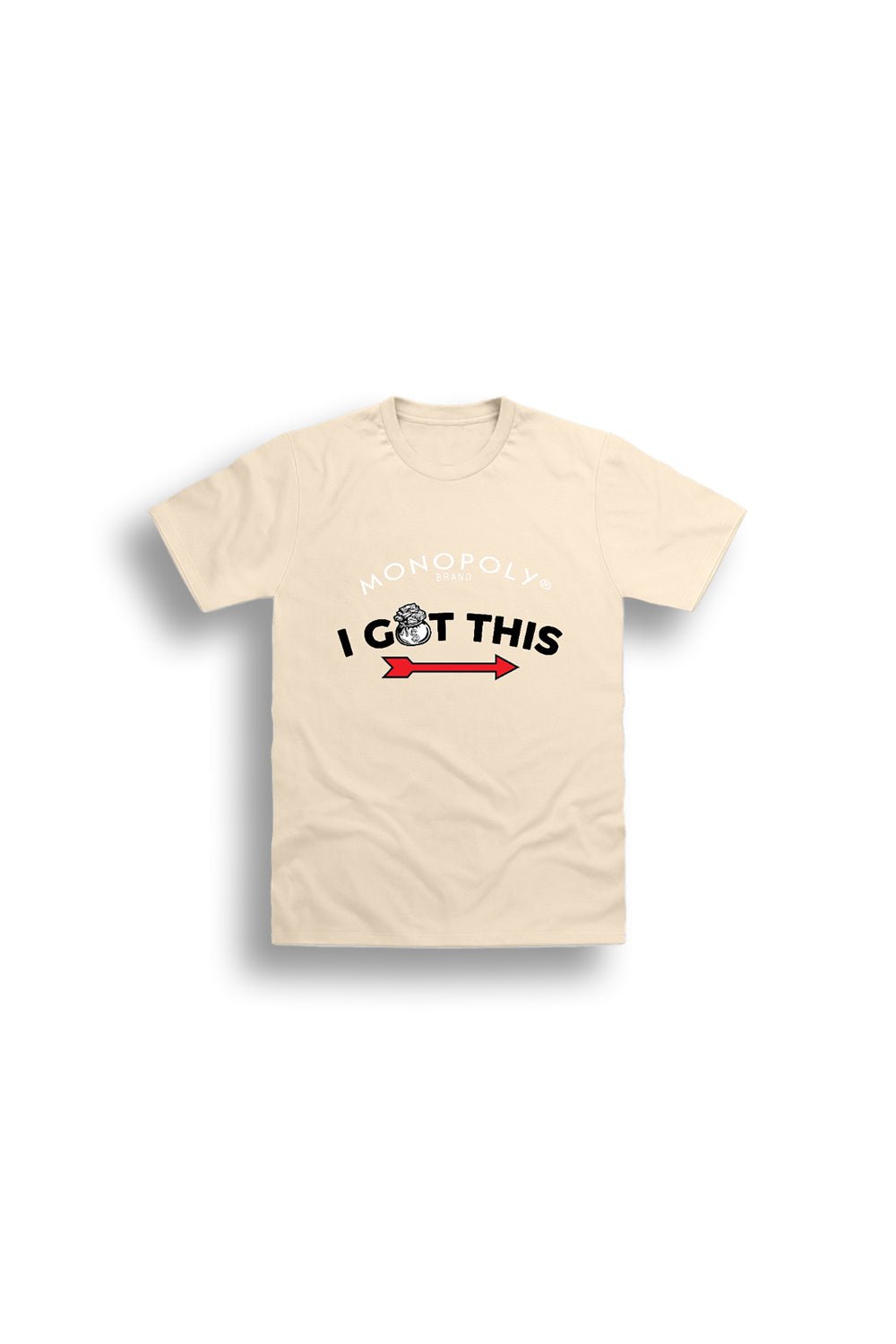 Monopoly Boys T-Shirt – Sand 100% Cotton Short Sleeve Tee - Brand Threads