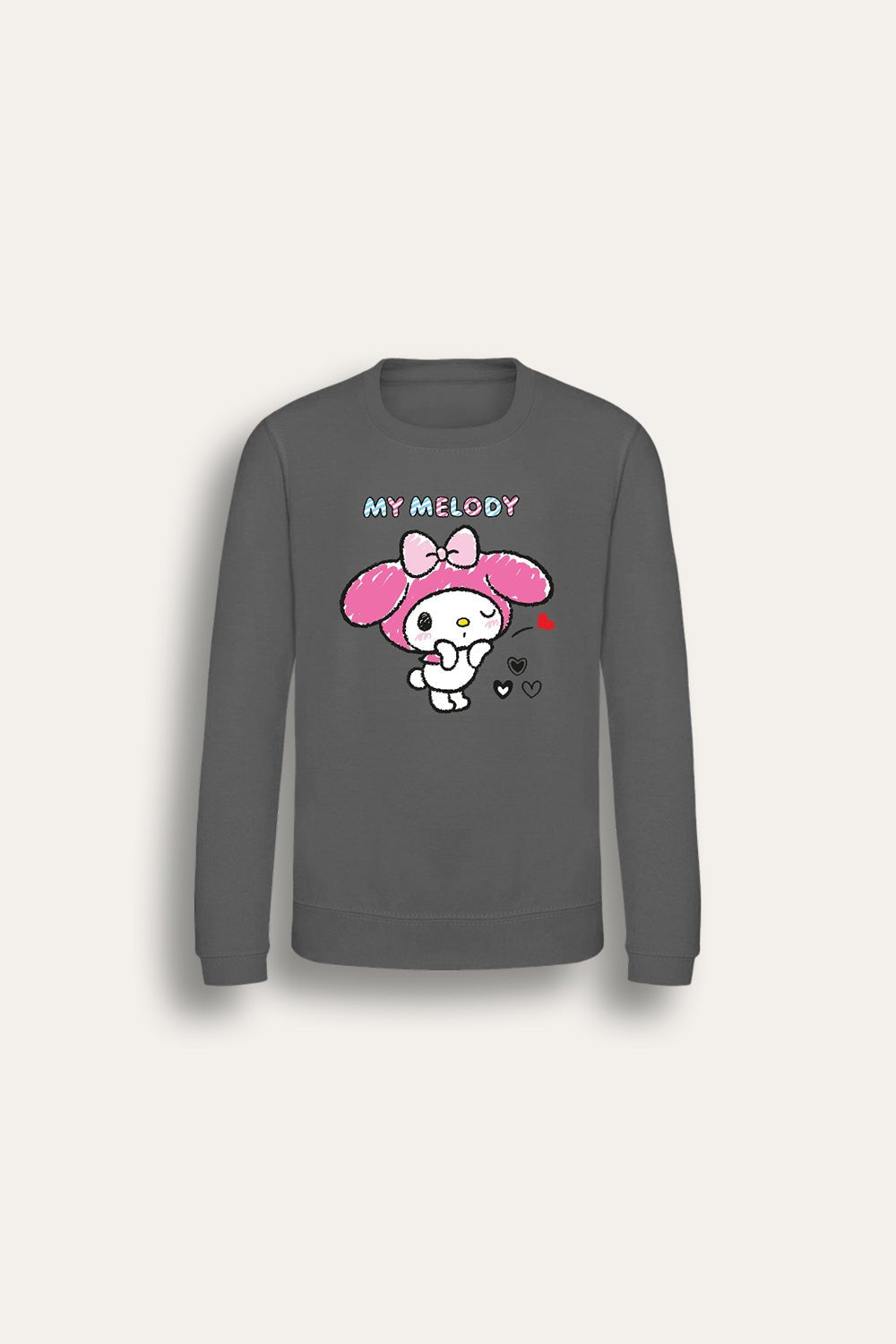 My Melody girls sweatshirt – cosy fleece pullover, long sleeve top - Brand Threads