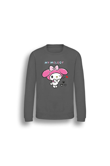 My Melody girls sweatshirt – cosy fleece pullover, long sleeve top - Brand Threads