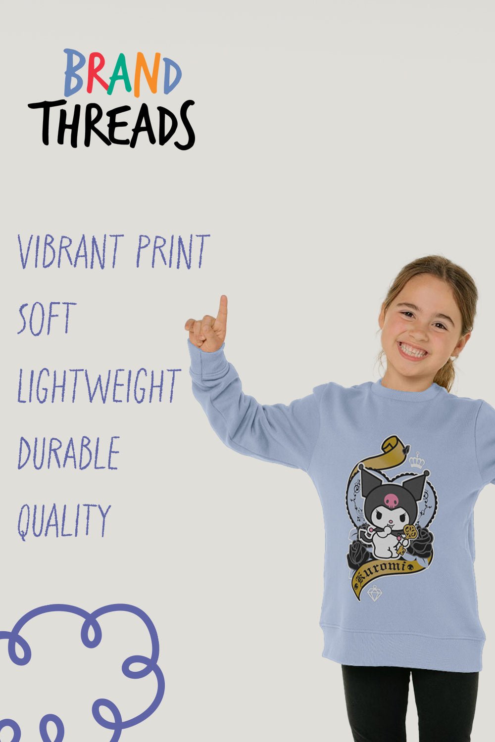 My Melody girls sweatshirt – long sleeve jumper - Brand Threads