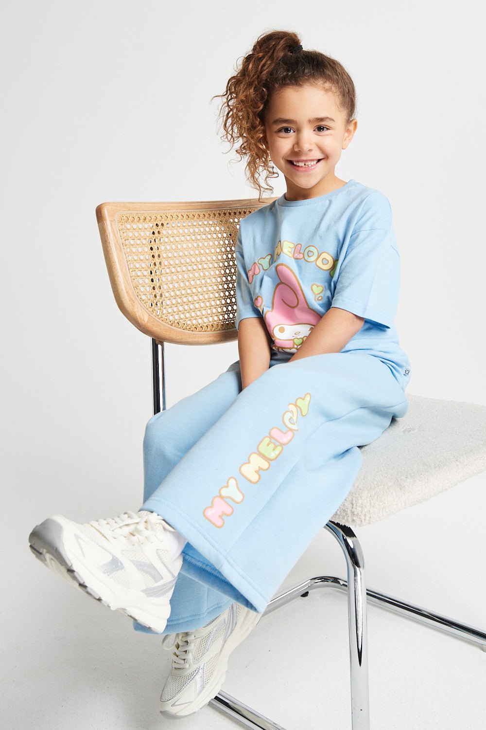 My Melody Girls T-Shirt & Wide Leg Jogger Set - Brand Threads