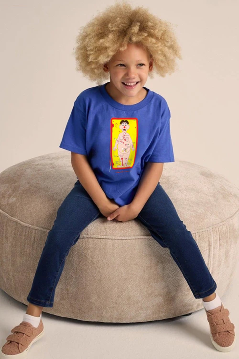 Operation Game Boys T-Shirt – 100% Cotton Royal Blue Short Sleeve Tee - Brand Threads