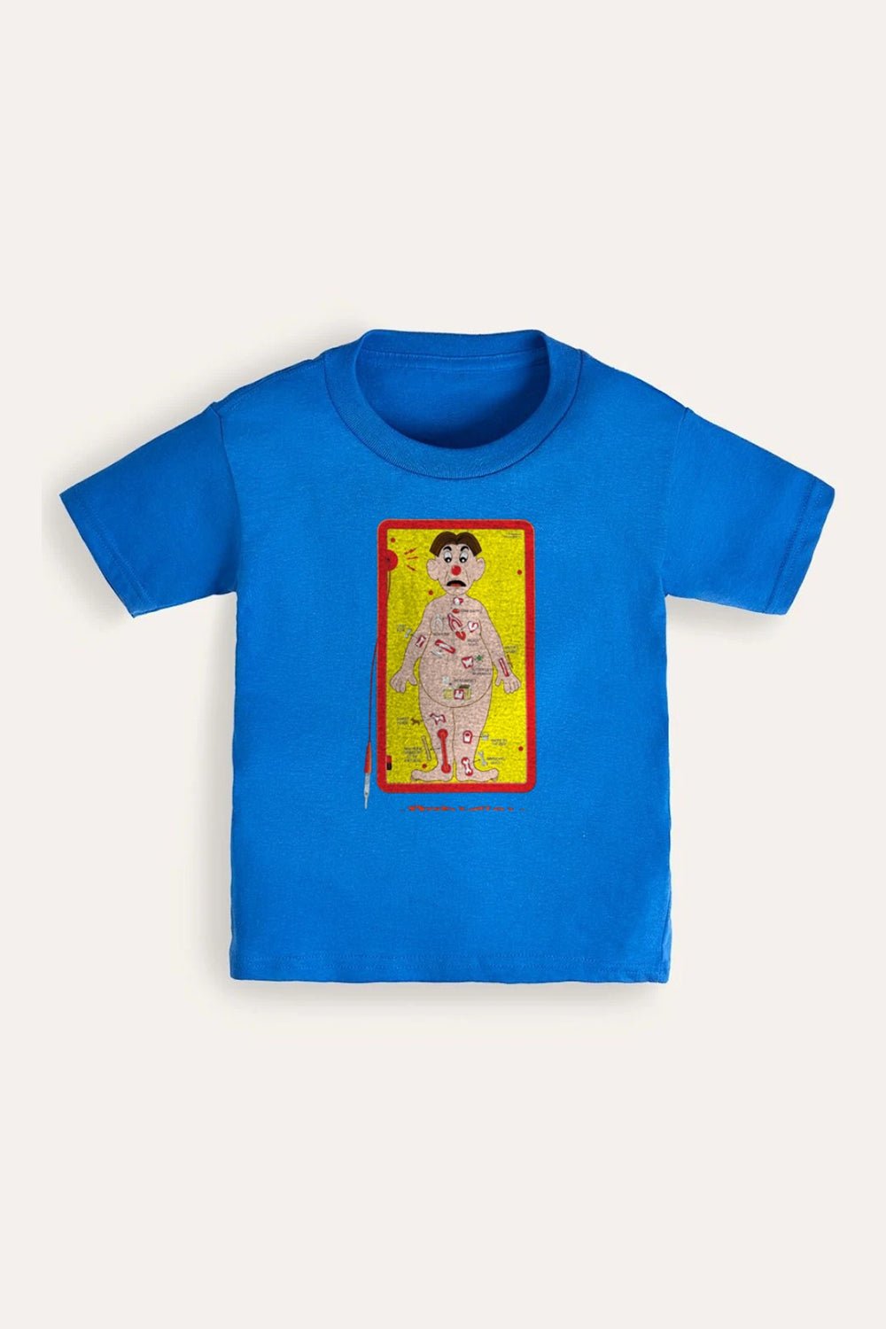 Operation Game Boys T-Shirt – 100% Cotton Royal Blue Short Sleeve Tee - Brand Threads