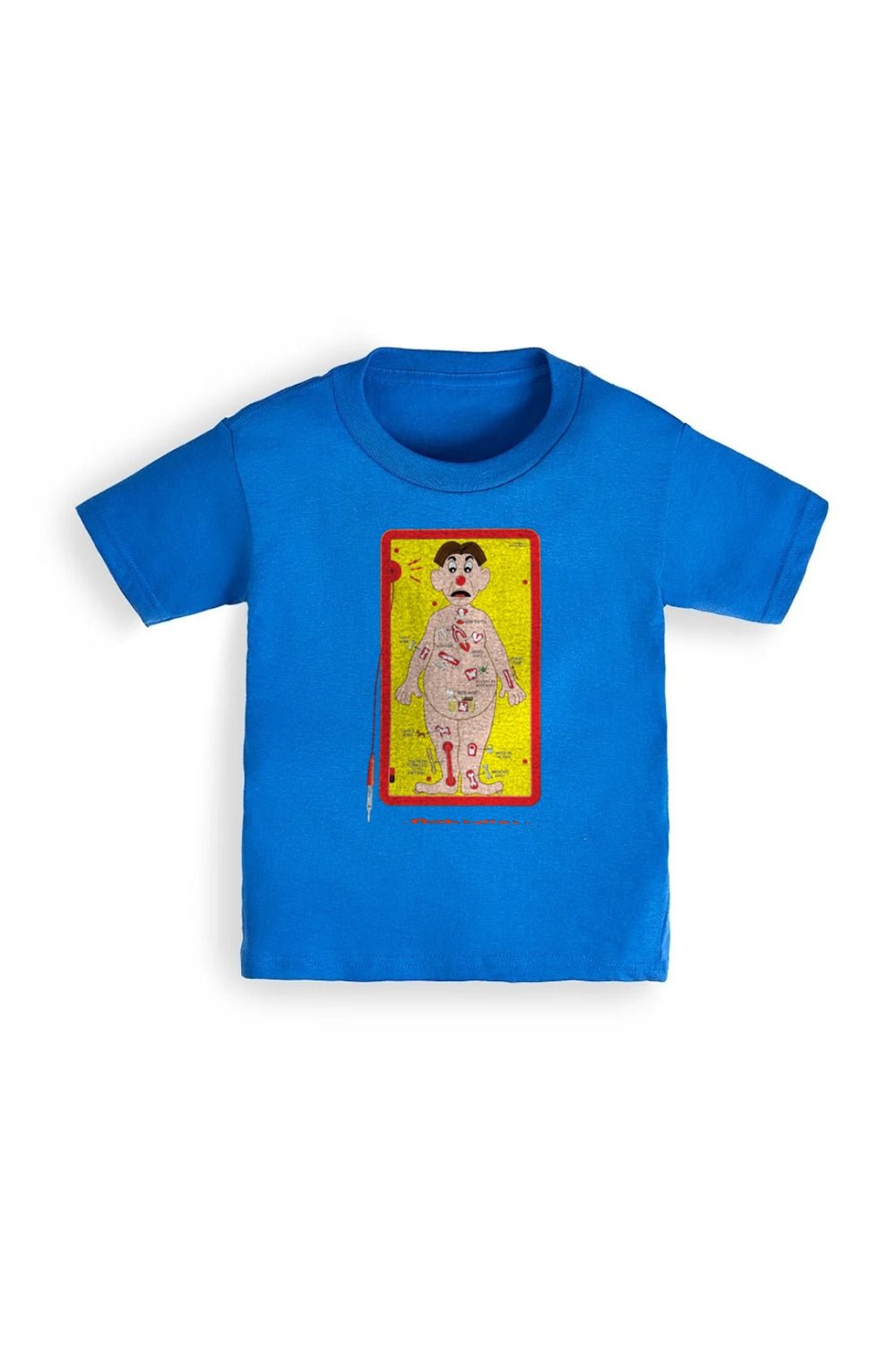 Operation Game Boys T-Shirt – 100% Cotton Royal Blue Short Sleeve Tee - Brand Threads