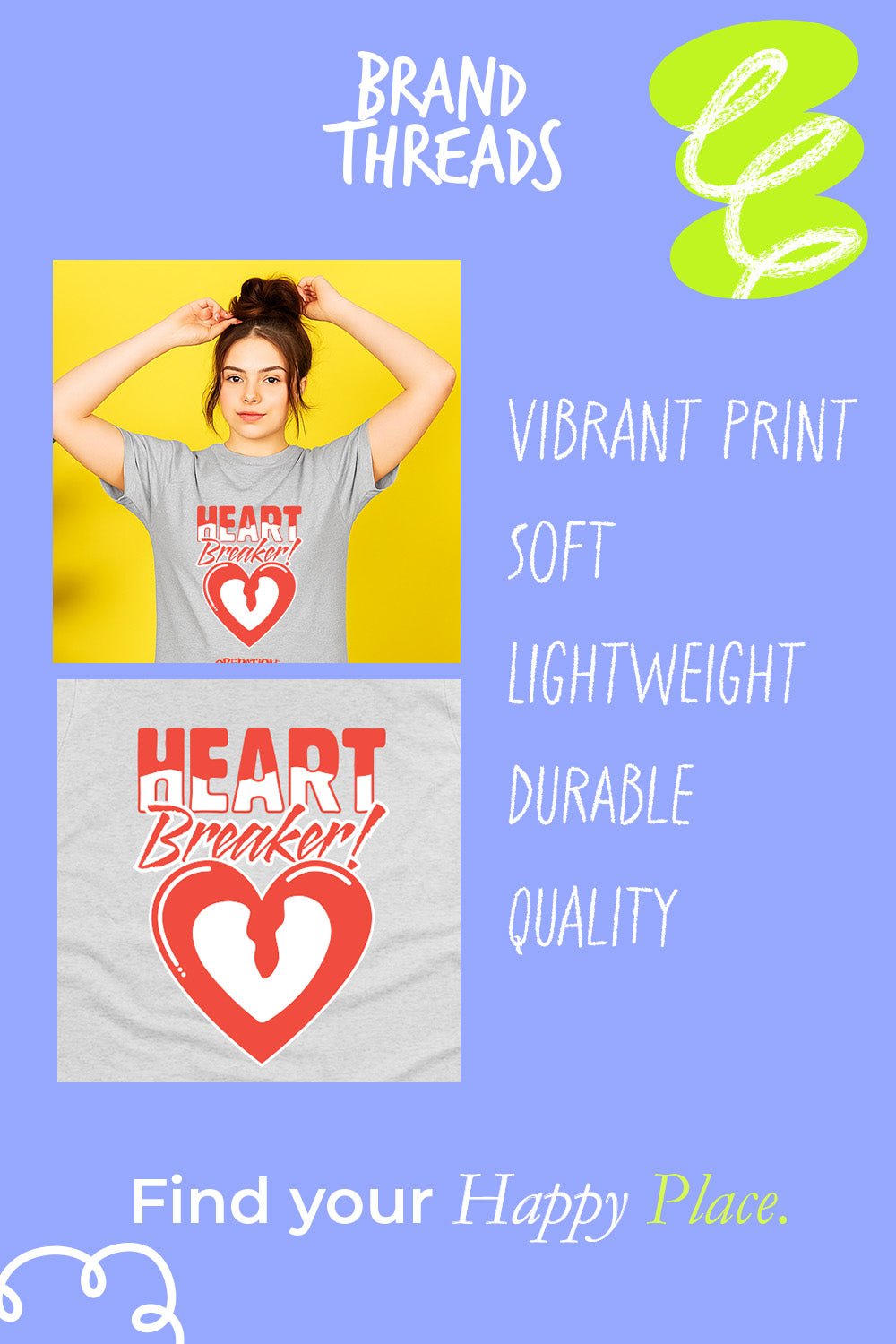 Operation Womens Graphic “Heart Breaker” T Shirt - Brand Threads