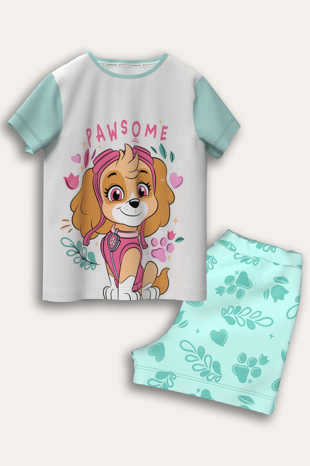Paw Patrol Girls Short Pyjama Set - Brand Threads