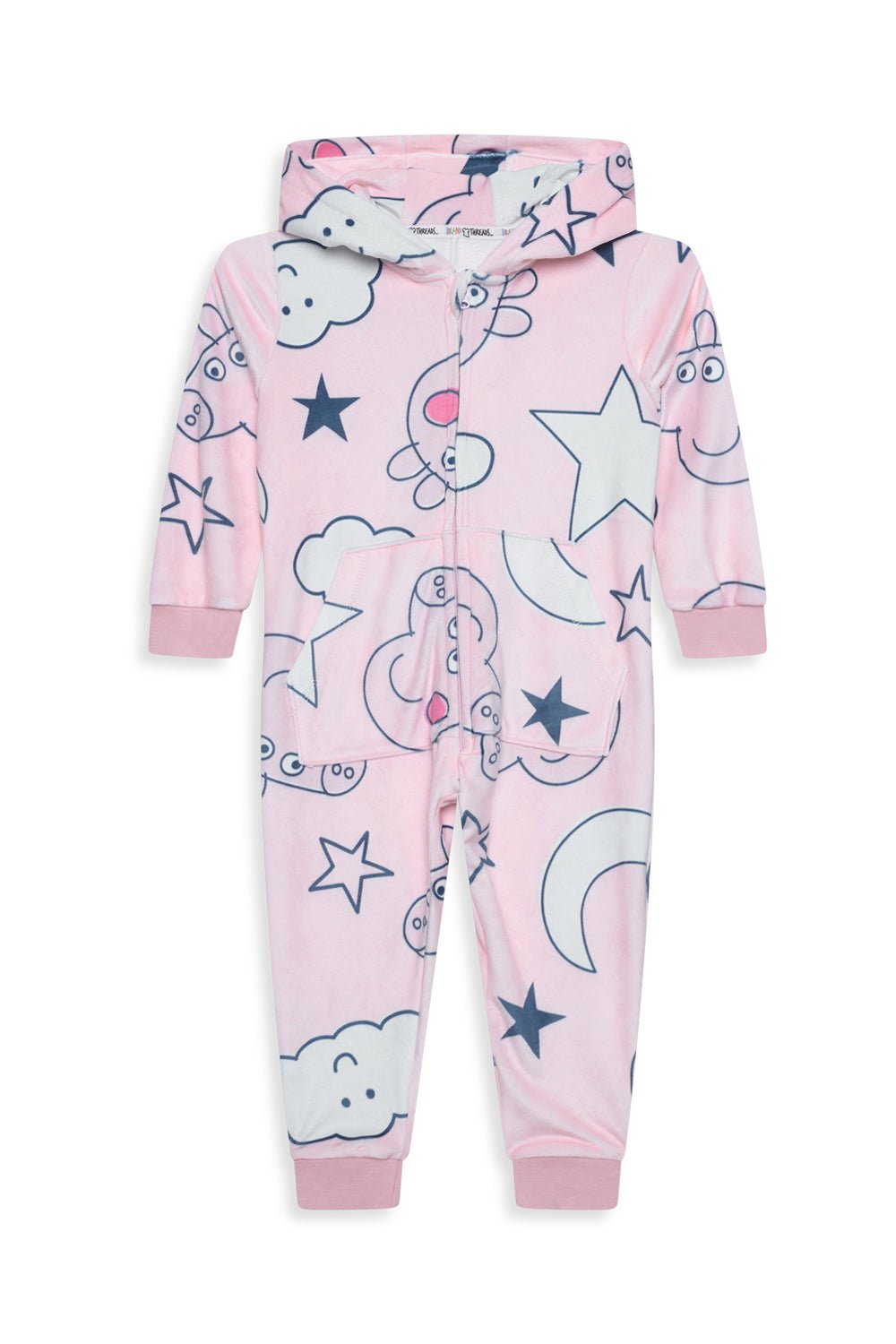 Peppa Pig Girls Fleece Onesie - Brand Threads