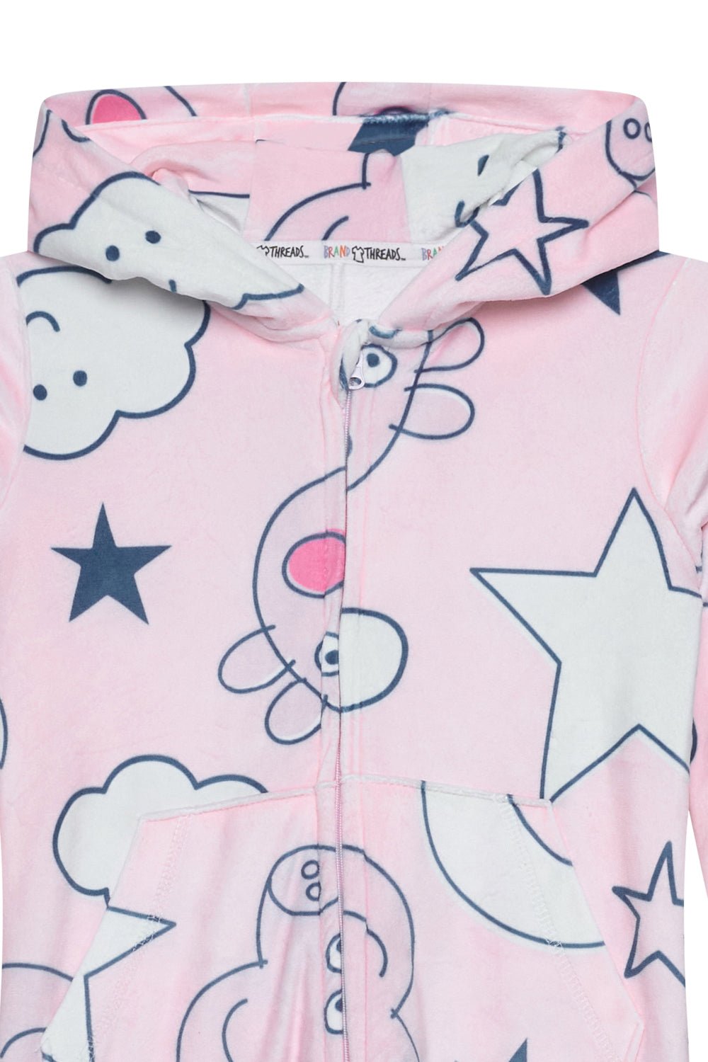 Peppa Pig Girls Fleece Onesie - Brand Threads
