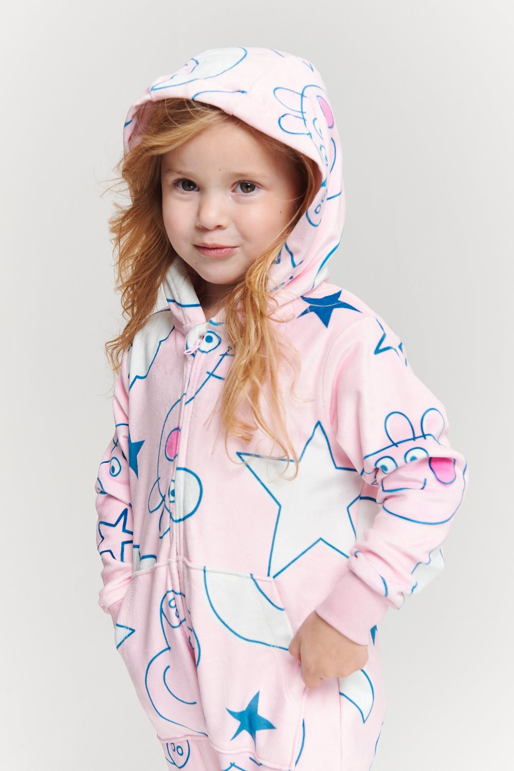 Peppa Pig Girls Fleece Onesie - Brand Threads