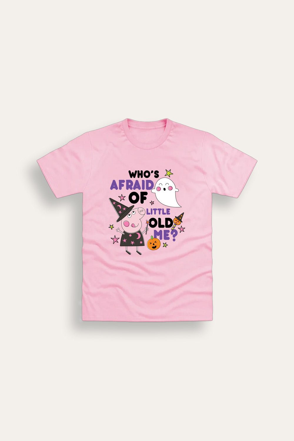 Peppa Pig Girls Light Pink Halloween T-Shirt - Brand Threads