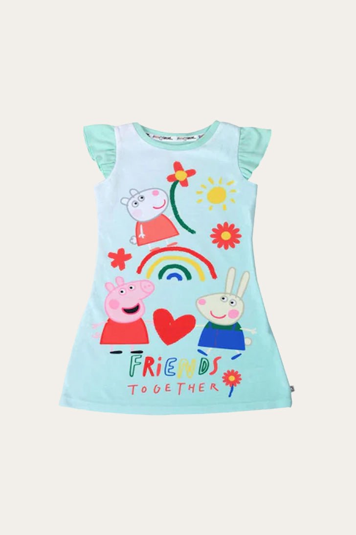 Peppa Pig Girls Nightie 100% Recycled Polyester - Brand Threads