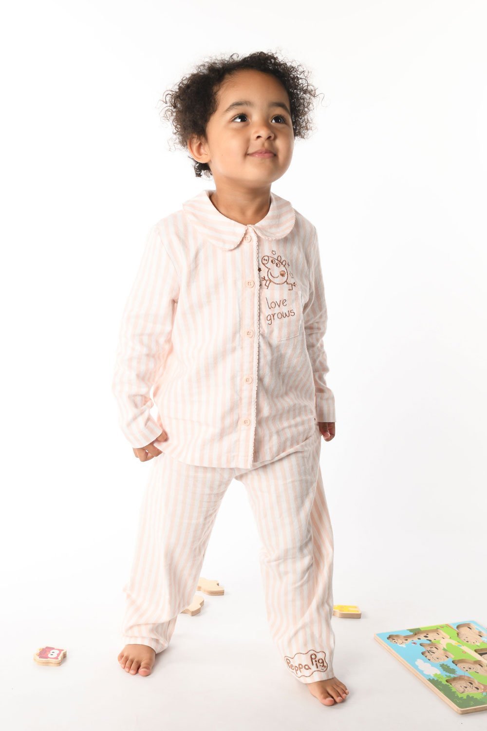 Peppa Pig Girls Organic Cotton Heirloom Pyjamas - Brand Threads