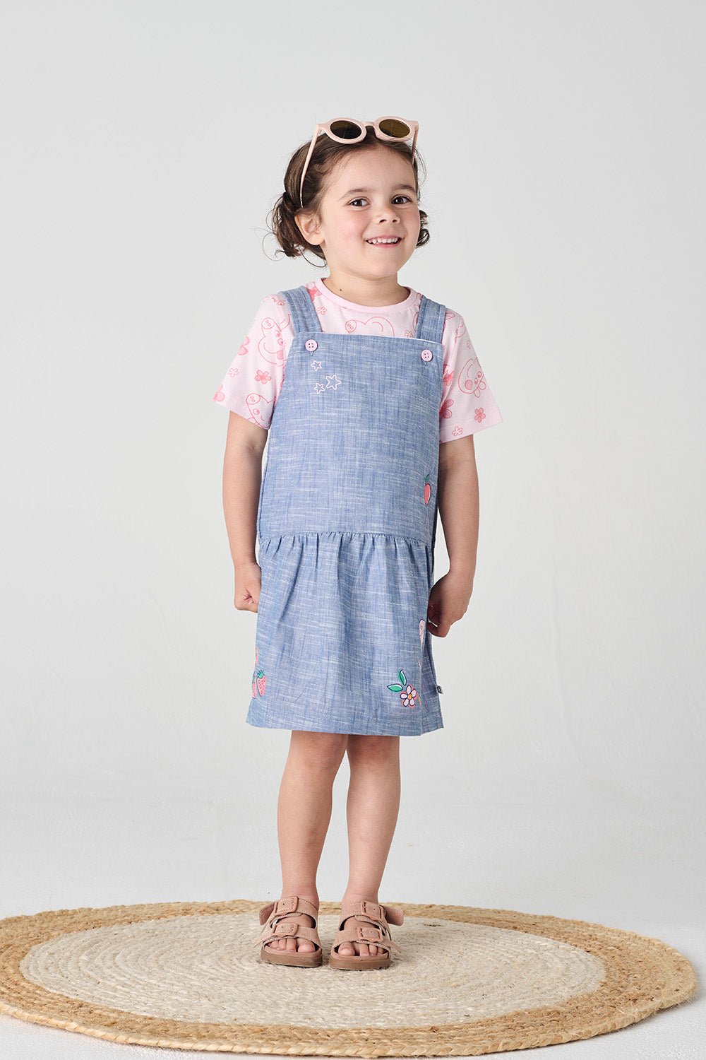 Peppa Pig Girls Pinafore Dress - Brand Threads