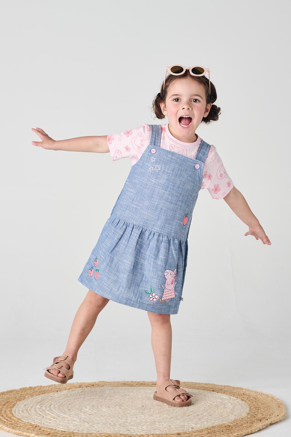 Peppa Pig Girls Pinafore Dress - Brand Threads