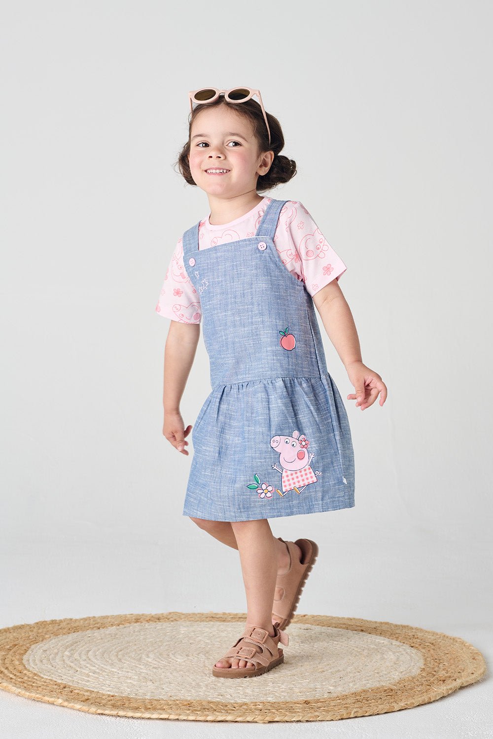 Peppa Pig Girls Pinafore Dress - Brand Threads