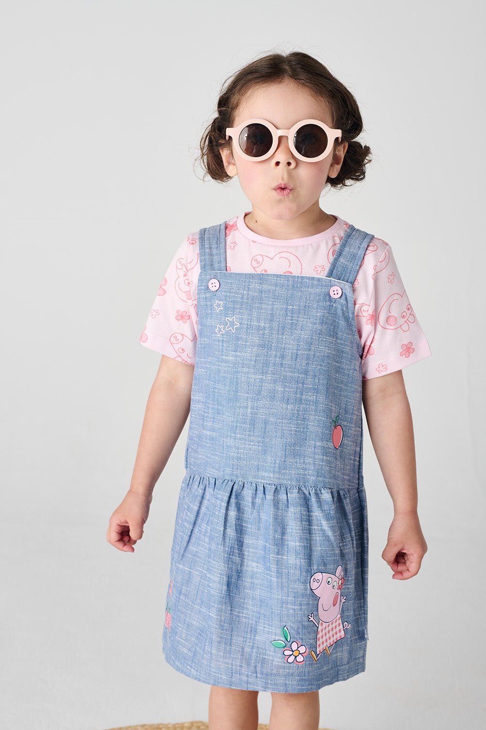 Peppa Pig Girls Pinafore Dress - Brand Threads