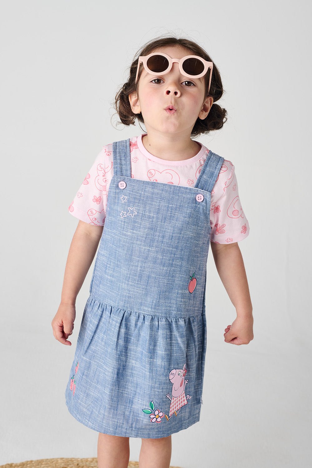 Peppa Pig Girls Pinafore Dress - Brand Threads