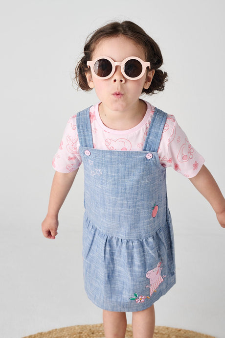 Peppa Pig Girls Pinafore Dress - Brand Threads