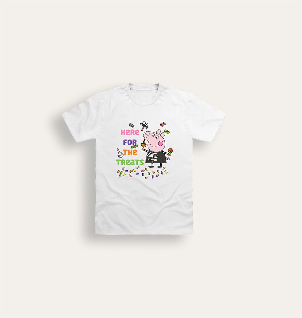 Peppa Pig Girls White Halloween T-Shirt - Brand Threads