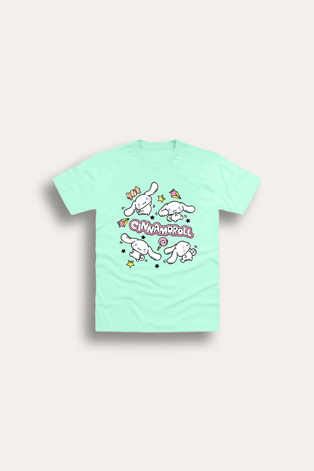 Sanrio Cinnamoroll Girls Mint T-Shirt Short Sleeve Cotton Tee - Brand Threads