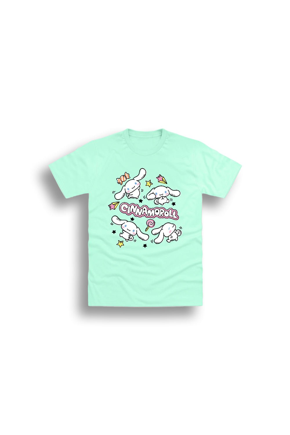 Sanrio Cinnamoroll Girls Mint T-Shirt Short Sleeve Cotton Tee - Brand Threads