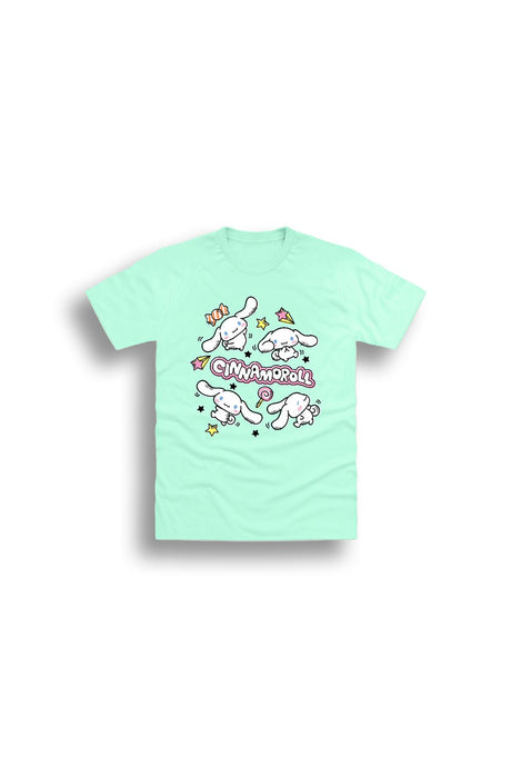 Sanrio Cinnamoroll Girls Mint T-Shirt Short Sleeve Cotton Tee - Brand Threads