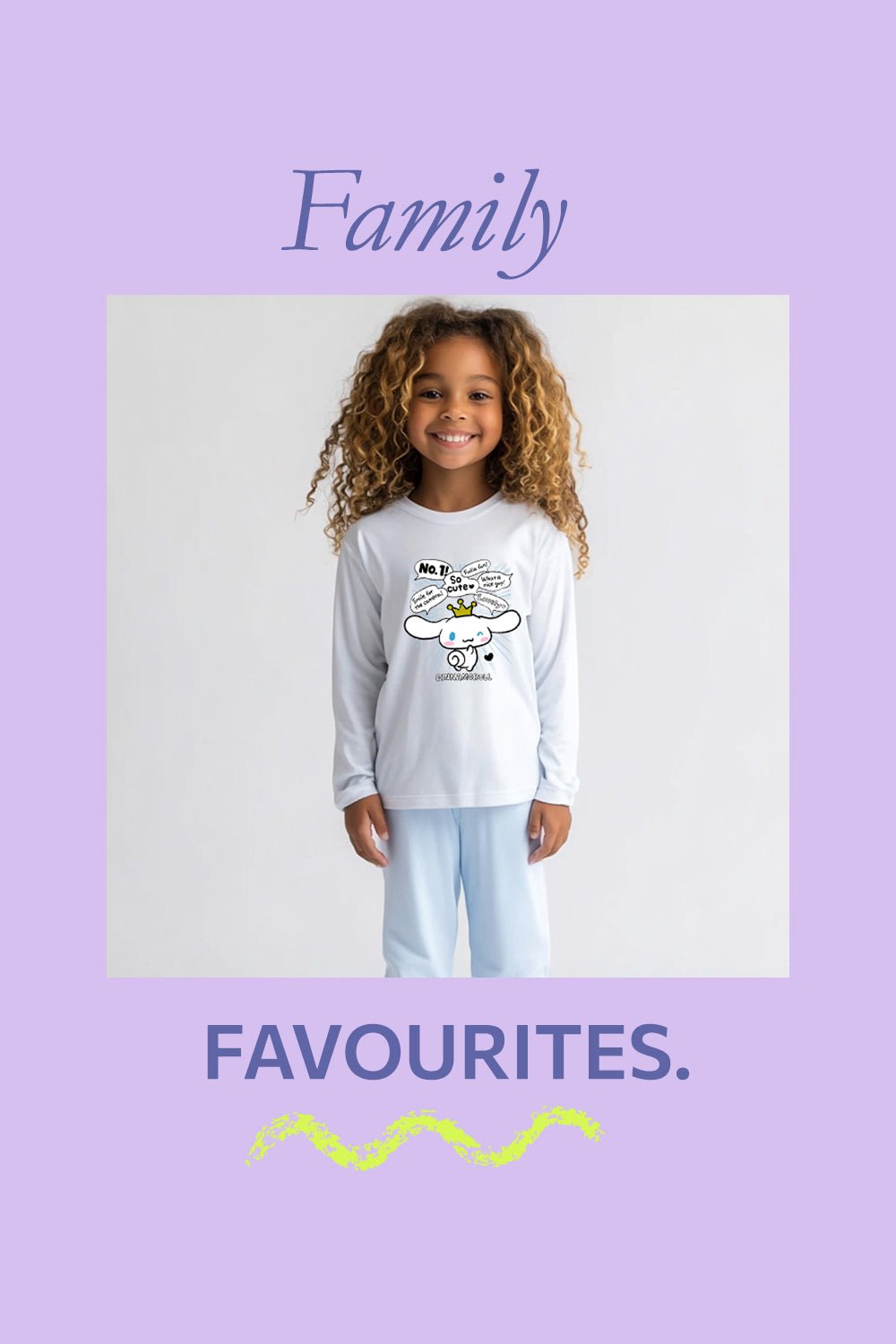 Sanrio Cinnamoroll Girls White Pyjama Set - Brand Threads