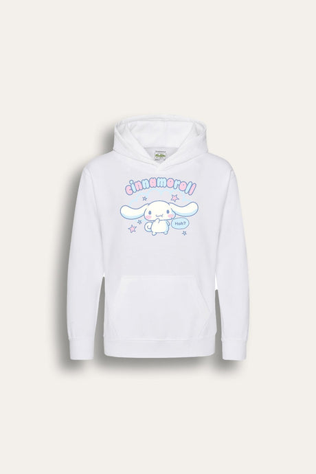 Sanrio Cinnamoroll Kids’ Hoodie – White Cotton Hooded Sweatshirt - Brand Threads
