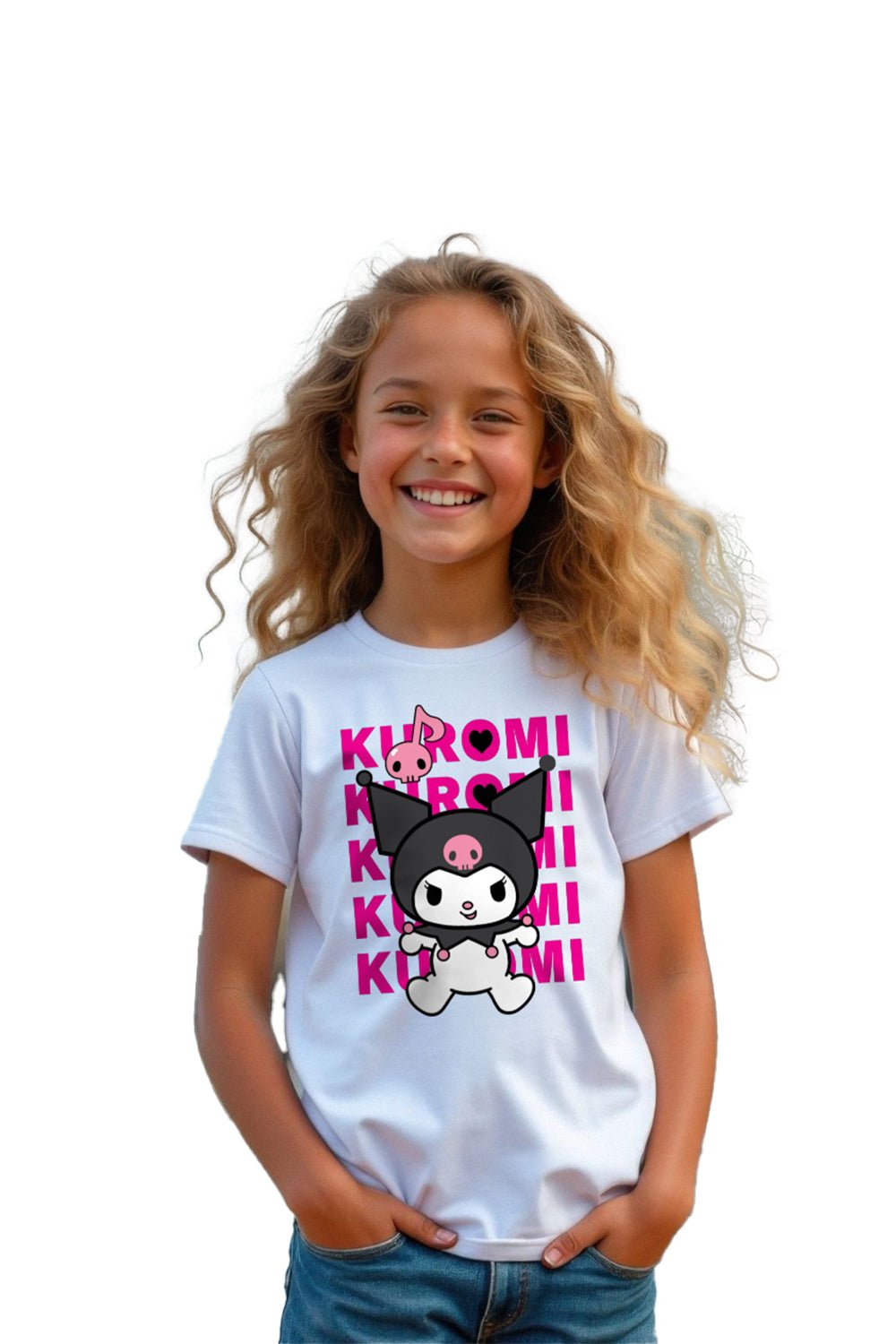 Sanrio Kuromi Kids’ T-Shirt – White Cotton Tee - Brand Threads