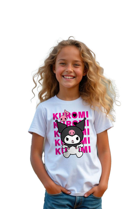 Sanrio Kuromi Kids’ T-Shirt – White Cotton Tee - Brand Threads