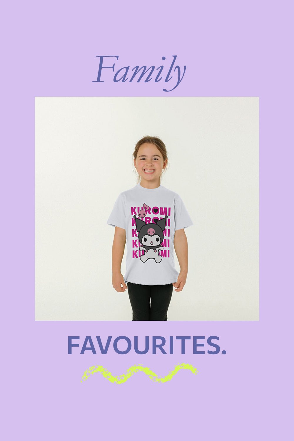 Sanrio Kuromi Kids’ T-Shirt – White Cotton Tee - Brand Threads