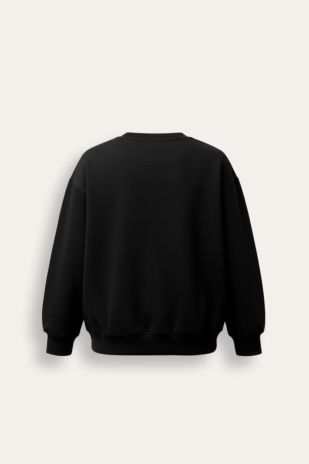 Smiley Girls Black Sweatshirt with Smiley Face Print - Brand Threads
