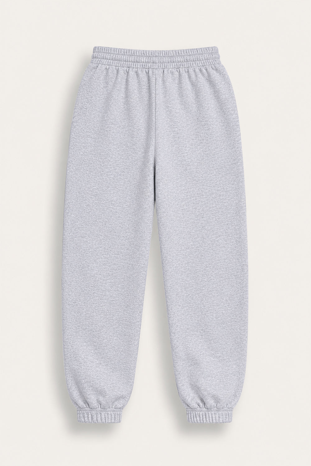 Smiley Girls Grey Marl Joggers with Smiley Face Tracksuit Bottoms - Brand Threads