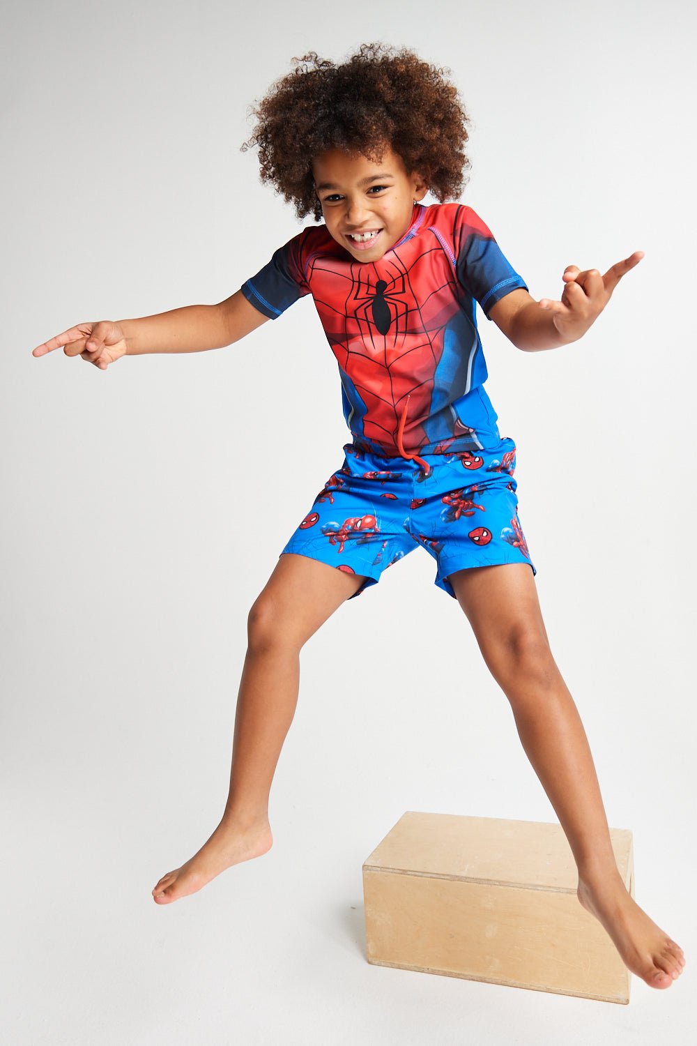 Spiderman Rash Vest and Shorts - Brand Threads