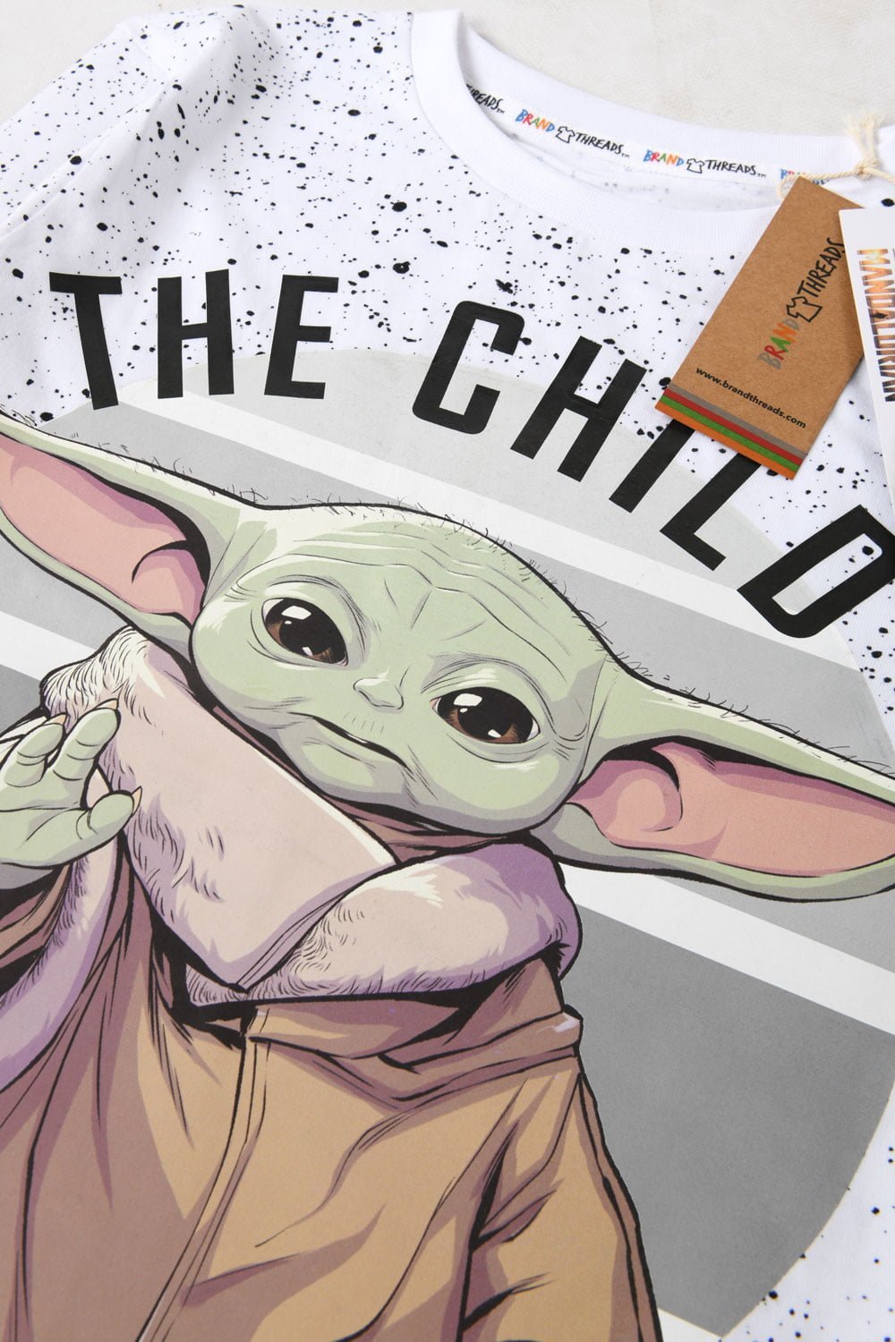 Star Wars The Mandalorian Boys Unisex Long Sleeve BCI Cotton Top - Brand Threads