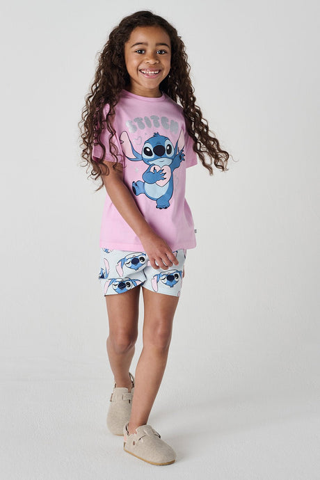 Stitch Girls Short Pyjama Set - Brand Threads