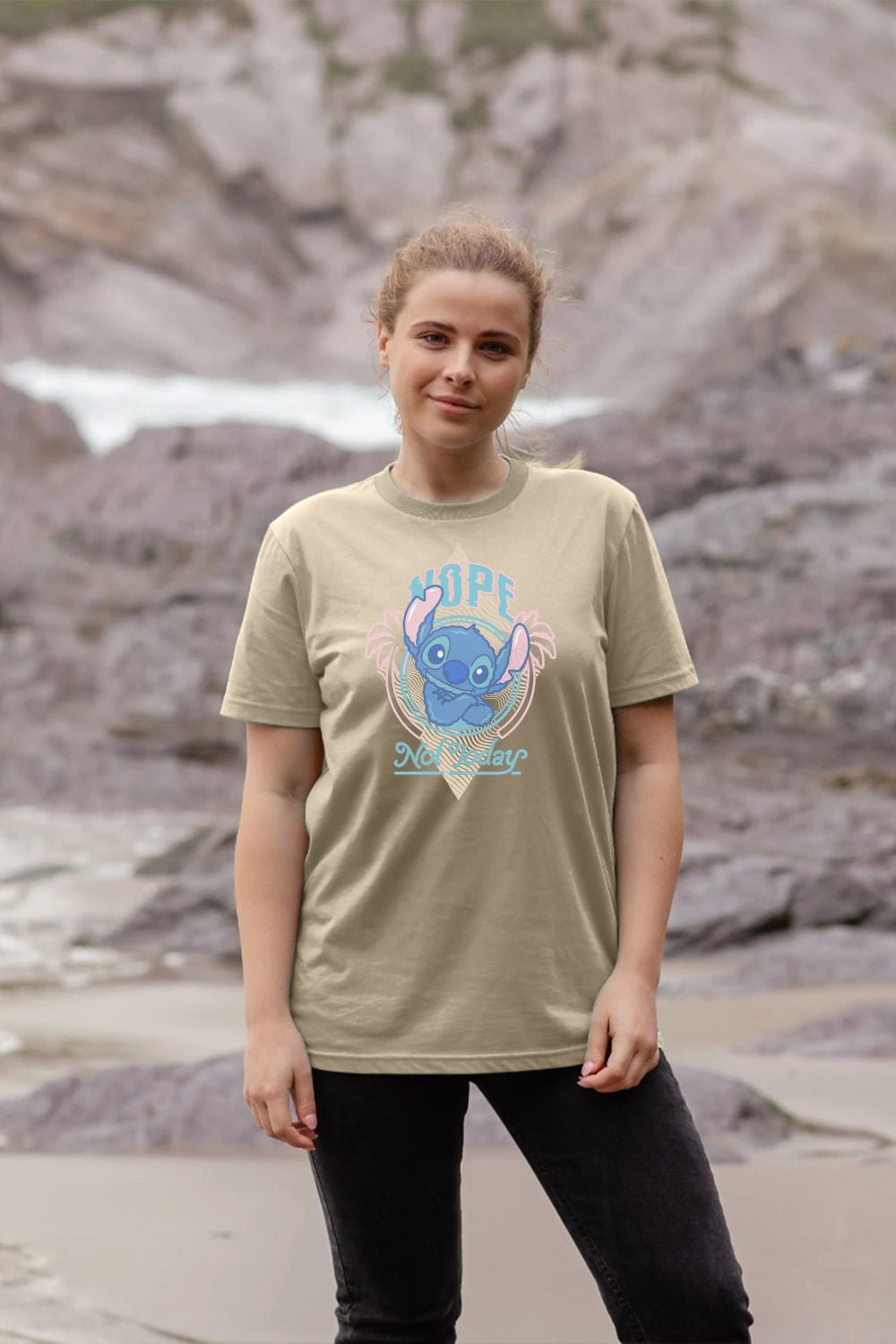 Stitch Ladies T Shirt Natural - Brand Threads