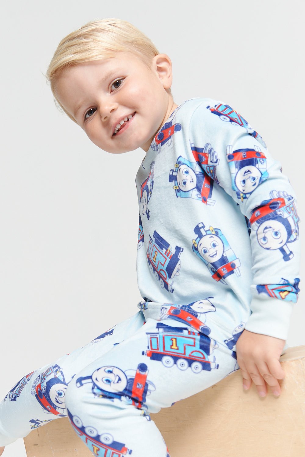 Thomas The Tank Engine Boys Divine Fleece Pyjama Twosie - Brand Threads