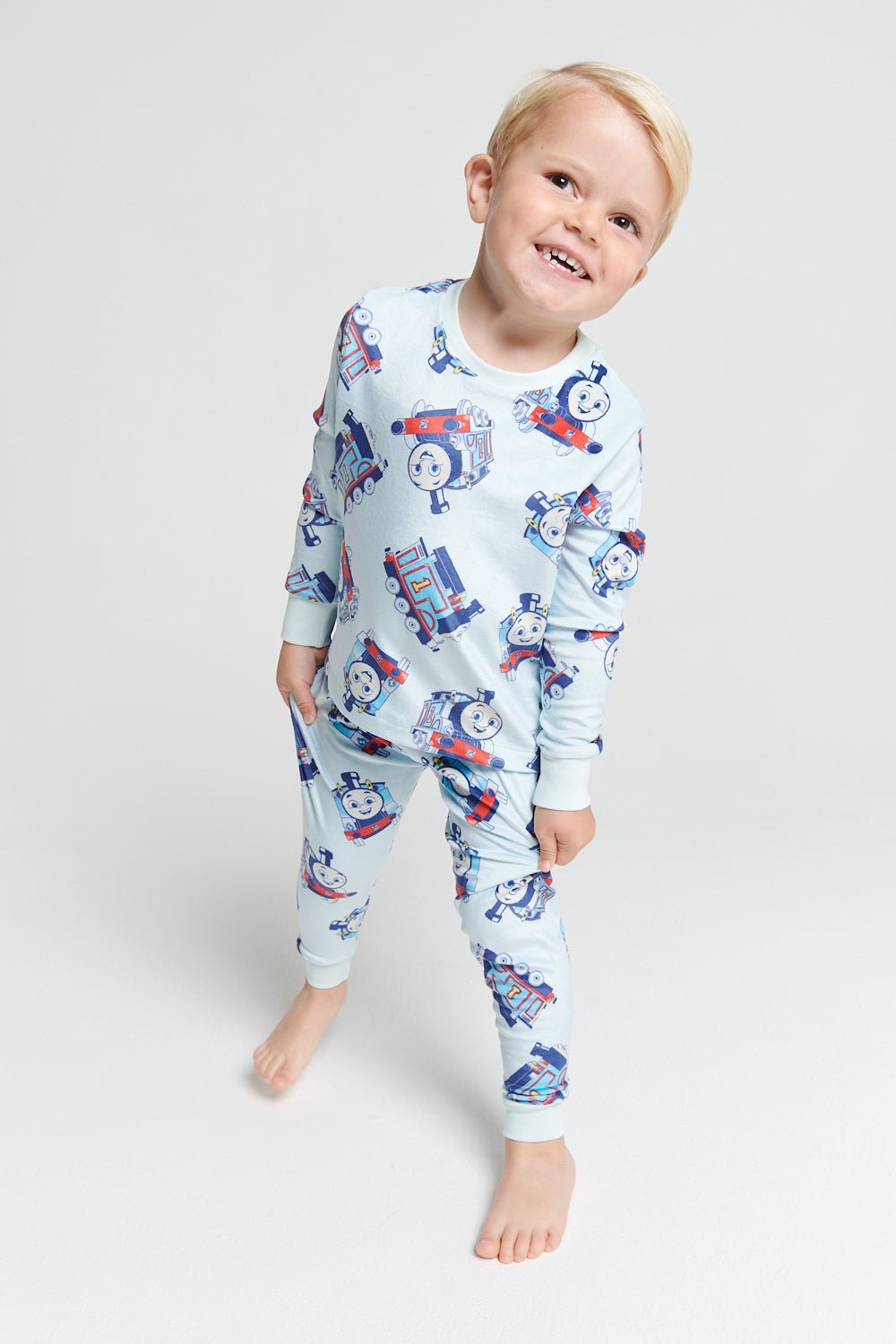 Thomas The Tank Engine Boys Divine Fleece Pyjama Twosie - Brand Threads